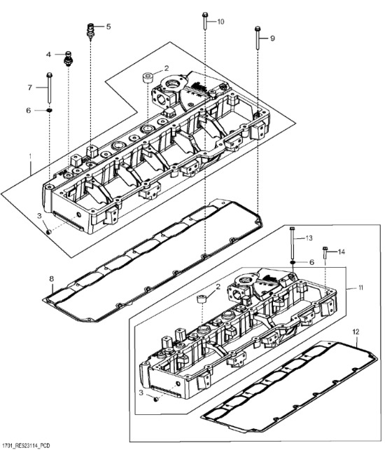DZ106792 John Deere 8345R - Kolektor wlotowy - Colector de admisión para Maquinaria agrícola: foto 1 DZ106792 John Deere 8345R - Kolektor wlotowy - Colector de admisión para Maquinaria agrícola: foto 1