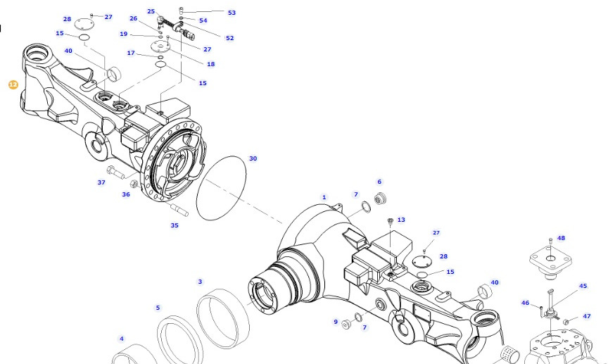 Fendt 828 S4 Vario - most przedni - oś przednia lewa 755/137 F835300020180 - Eje delantero para Maquinaria agrícola: foto 1 Fendt 828 S4 Vario - most przedni - oś przednia lewa 755/137 F835300020180 - Eje delantero para Maquinaria agrícola: foto 1