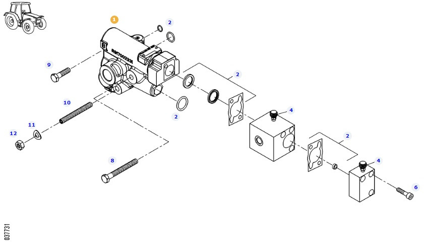 Fendt 828 Vario - zawór hamulcowy przyczepy G835950030011 - Válvula de freno para Maquinaria agrícola: foto 1 Fendt 828 Vario - zawór hamulcowy przyczepy G835950030011 - Válvula de freno para Maquinaria agrícola: foto 1