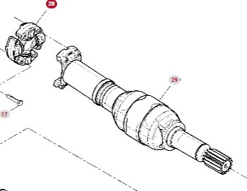 Fendt Vario 1038 1042 1046 1050 GEN 3 Przegub Wał Przegubowy F530300210260 F530300220800 - Transmisión para Maquinaria agrícola: foto 1 Fendt Vario 1038 1042 1046 1050 GEN 3 Przegub Wał Przegubowy F530300210260 F530300220800 - Transmisión para Maquinaria agrícola: foto 1