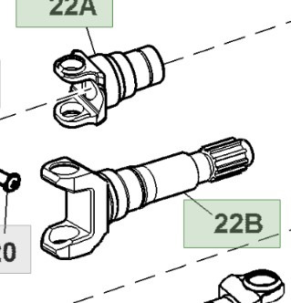 John Deere 7830 Jarzmo przegubu uniwersalne RE250836 R250839 R250848 R250848 - Transmisión para Maquinaria agrícola: foto 1 John Deere 7830 Jarzmo przegubu uniwersalne RE250836 R250839 R250848 R250848 - Transmisión para Maquinaria agrícola: foto 1