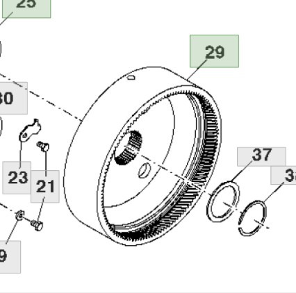 John Deere 7830 Koło Koronkowe Skrzyni Biegów R159989 - Transmisión para Maquinaria agrícola: foto 1 John Deere 7830 Koło Koronkowe Skrzyni Biegów R159989 - Transmisión para Maquinaria agrícola: foto 1
