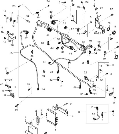 John Deere 9470RX - Wiązka przewodów DZ107343 (Silnik) - Cables/ Alambres para Maquinaria agrícola: foto 1 John Deere 9470RX - Wiązka przewodów DZ107343 (Silnik) - Cables/ Alambres para Maquinaria agrícola: foto 1