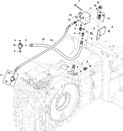 John Deere 9470RX - Zawór RE283820 (Hamulec) - Válvula de freno para Maquinaria agrícola: foto 1 John Deere 9470RX - Zawór RE283820 (Hamulec) - Válvula de freno para Maquinaria agrícola: foto 1
