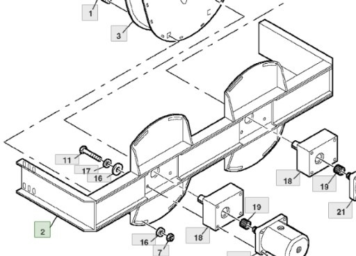 John Deere 9780CTS 9780HM 9780 CTS Rama Rozrzutnika Plew AZ61473CZĘŚCI - Bastidor/ Chasis para Maquinaria agrícola: foto 1 John Deere 9780CTS 9780HM 9780 CTS Rama Rozrzutnika Plew AZ61473CZĘŚCI - Bastidor/ Chasis para Maquinaria agrícola: foto 1