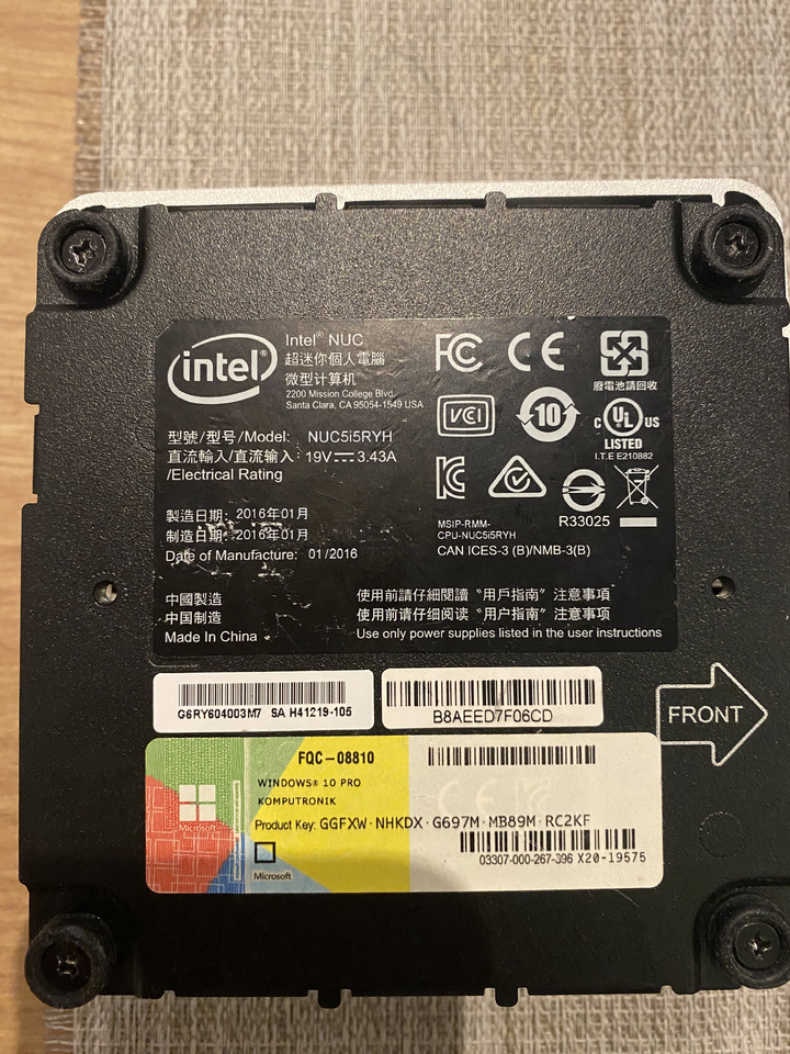 Mikrokomputer Mini PC Intel NUC5i5RYH - Herramienta/ Equipo: foto 5 Mikrokomputer Mini PC Intel NUC5i5RYH - Herramienta/ Equipo: foto 5