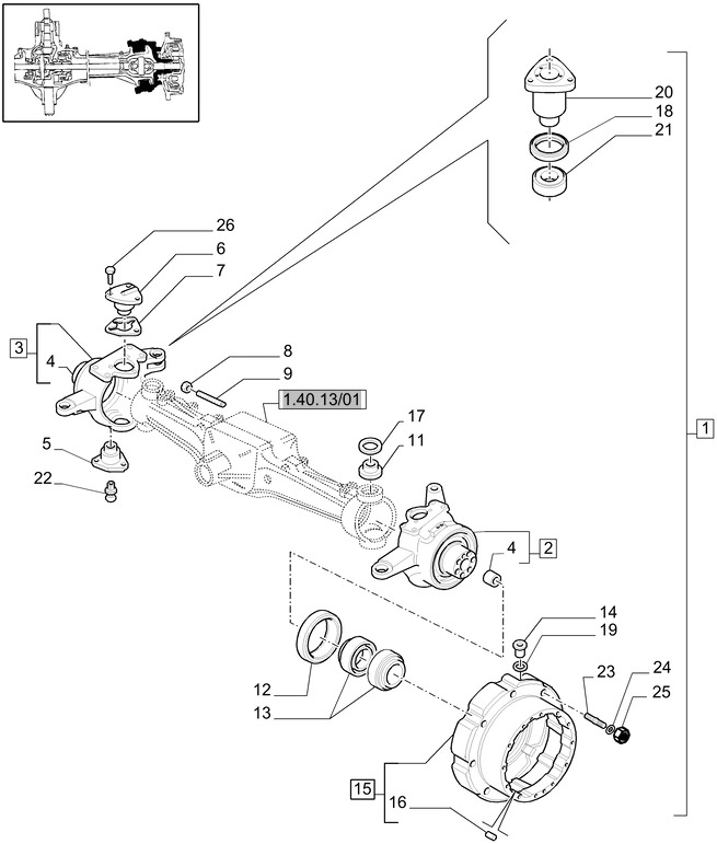 New Holland T6010 Zespół przegubu 87529864 - Transmisión para Tractor: foto 1 New Holland T6010 Zespół przegubu 87529864 - Transmisión para Tractor: foto 1