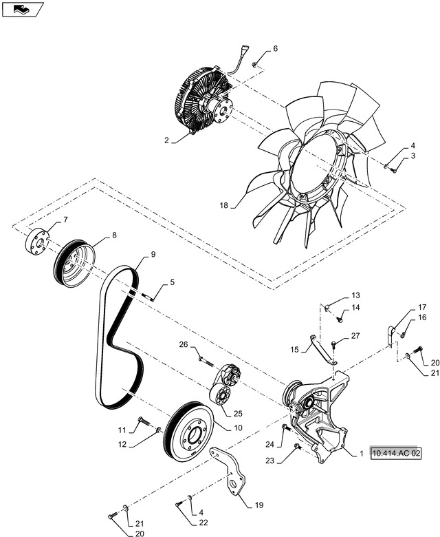 New Holland T6090 Napinacz pasa 84523942 - Tensor de correa para Maquinaria agrícola: foto 1 New Holland T6090 Napinacz pasa 84523942 - Tensor de correa para Maquinaria agrícola: foto 1