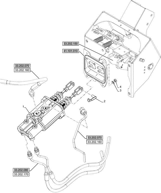 New Holland T6090 T6070 Wspom ukl hamulcow 47979395 - Accesorio de freno para Tractor: foto 1 New Holland T6090 T6070 Wspom ukl hamulcow 47979395 - Accesorio de freno para Tractor: foto 1