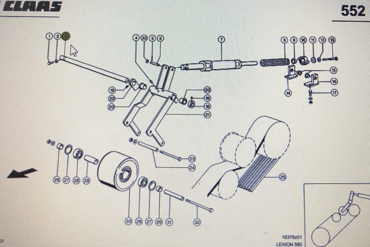 CLAAS 00 0350 480 0/Claas sworzeń/Claas Lexion 580 630-620 770 670-640 460-440 600 - Piezas de recambio para Cosechadora de granos: foto 1 CLAAS 00 0350 480 0/Claas sworzeń/Claas Lexion 580 630-620 770 670-640 460-440 600 - Piezas de recambio para Cosechadora de granos: foto 1