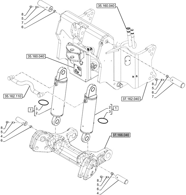 New Holland T6090 T6070 Zestaw uszczelek 84527513 - Piezas de recambio para Tractor: foto 1 New Holland T6090 T6070 Zestaw uszczelek 84527513 - Piezas de recambio para Tractor: foto 1