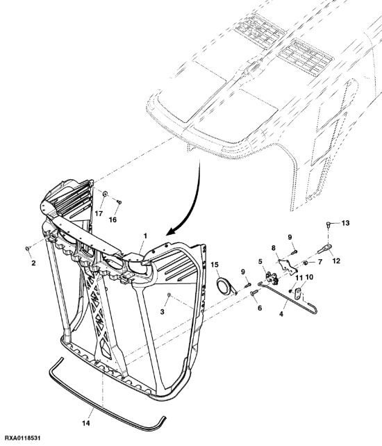 R261745 John Deere 8345R - Rama - Bastidor/ Chasis para Tractor: foto 1 R261745 John Deere 8345R - Rama - Bastidor/ Chasis para Tractor: foto 1