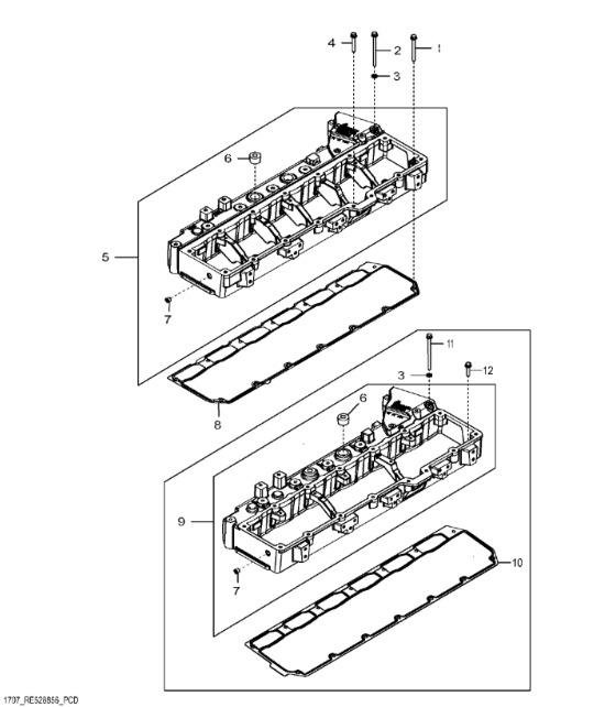 RE536485 John Deere 8345R - Kolektor wlotowy - Colector de admisión para Tractor: foto 1 RE536485 John Deere 8345R - Kolektor wlotowy - Colector de admisión para Tractor: foto 1