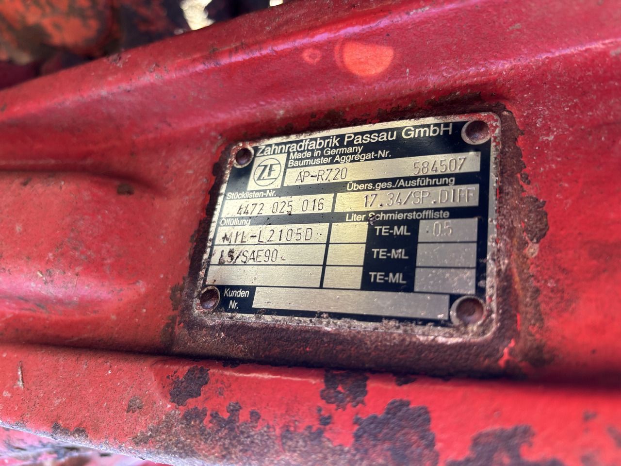 Schäffer 8082 Ładowarka przegubowa Zwolnica Mostu CZĘŚCI AP-R720 - Mando final para Maquinaria agrícola: foto 4 Schäffer 8082 Ładowarka przegubowa Zwolnica Mostu CZĘŚCI AP-R720 - Mando final para Maquinaria agrícola: foto 4