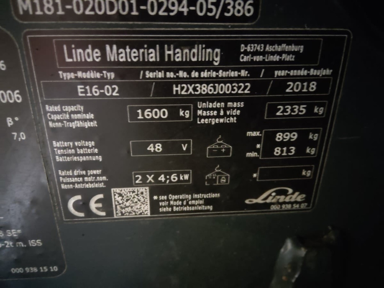 Linde E16-02 - Carretilla elevadora eléctrica: foto 2 Linde E16-02 - Carretilla elevadora eléctrica: foto 2