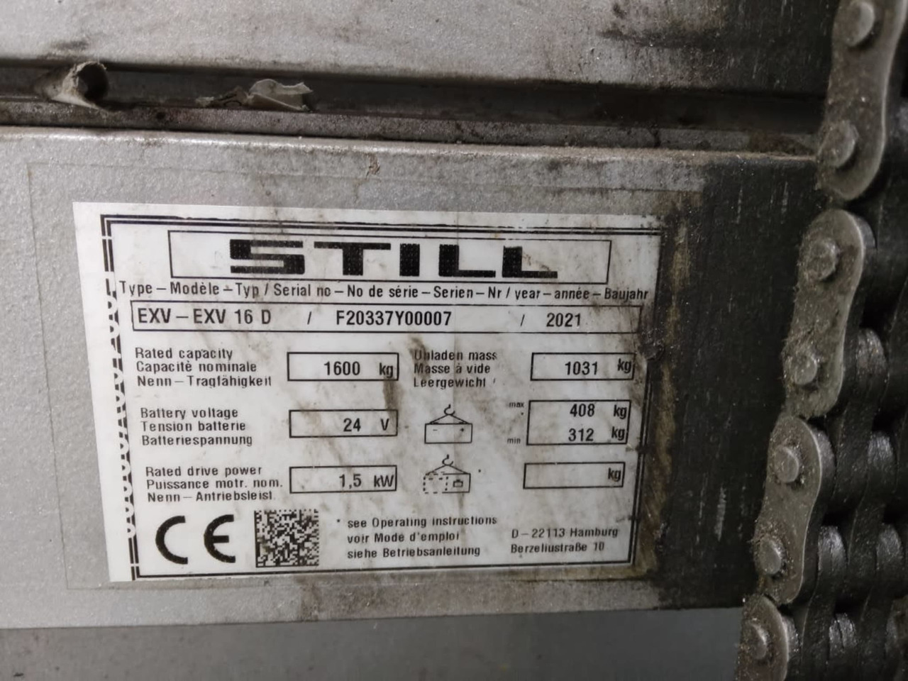 STILL EXV16D/LiIon - Apilador: foto 5 STILL EXV16D/LiIon - Apilador: foto 5