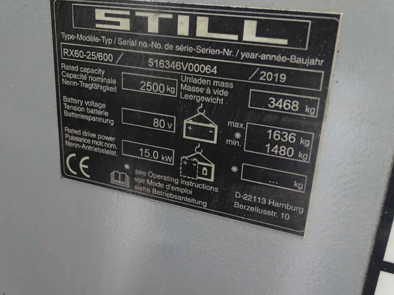 STILL RX60-25/600 - Carretilla elevadora eléctrica: foto 5 STILL RX60-25/600 - Carretilla elevadora eléctrica: foto 5