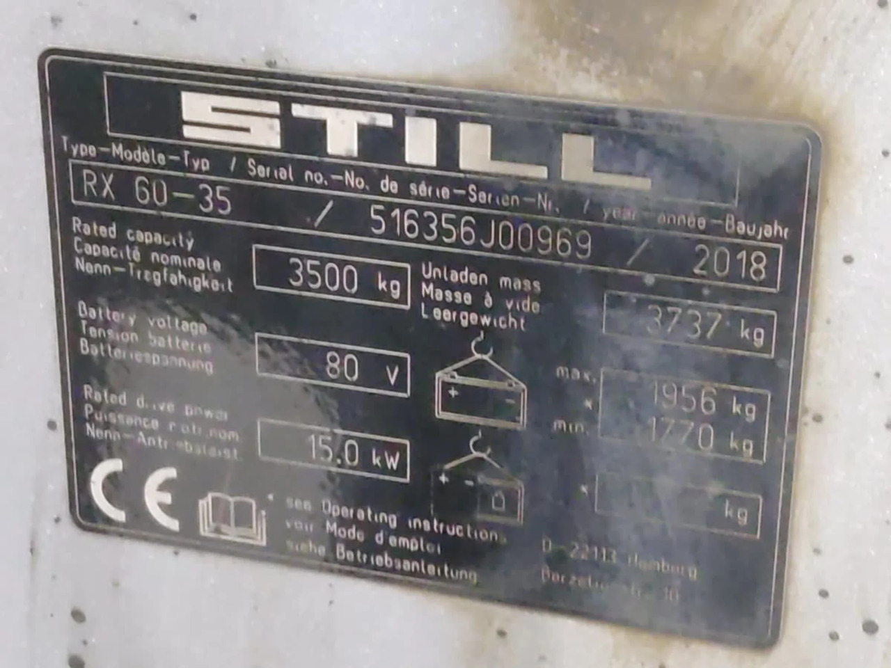 STILL RX60-35 - Carretilla elevadora eléctrica: foto 5 STILL RX60-35 - Carretilla elevadora eléctrica: foto 5