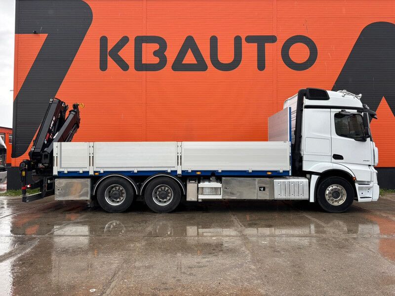 Mercedes-Benz Actros 2551 6x4 LOW MILEAGE ! / HIAB 162E-4 / PLATFORM L=6645 mm - Camión caja abierta, Camión grúa: foto 5 Mercedes-Benz Actros 2551 6x4 LOW MILEAGE ! / HIAB 162E-4 / PLATFORM L=6645 mm - Camión caja abierta, Camión grúa: foto 5