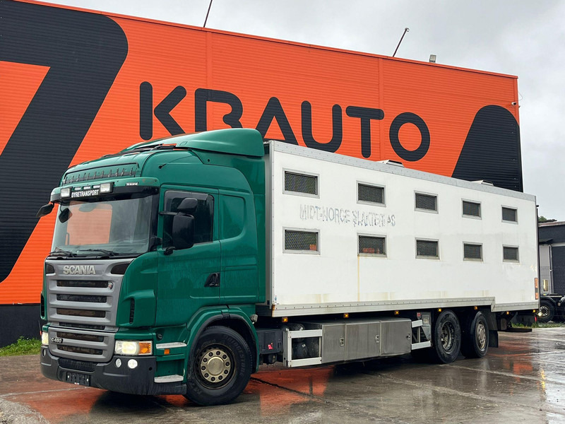 Scania G 480 6x2*4 BOX L=9212 mm / COOLANT LEAKAGE ON 3 RD CYLINDER - Transporte de ganado camión: foto 1 Scania G 480 6x2*4 BOX L=9212 mm / COOLANT LEAKAGE ON 3 RD CYLINDER - Transporte de ganado camión: foto 1