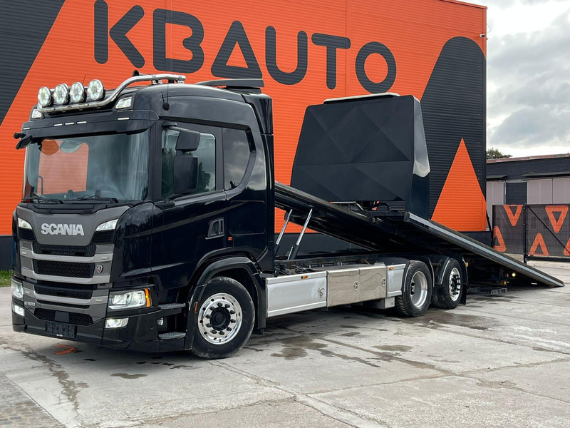 Scania G 500 6x2*4 JIGE Simplex 8T / SUPERWINCH H12P PRO / PLATFORM L=7481 mm - Grua de remolque autos: foto 2 Scania G 500 6x2*4 JIGE Simplex 8T / SUPERWINCH H12P PRO / PLATFORM L=7481 mm - Grua de remolque autos: foto 2