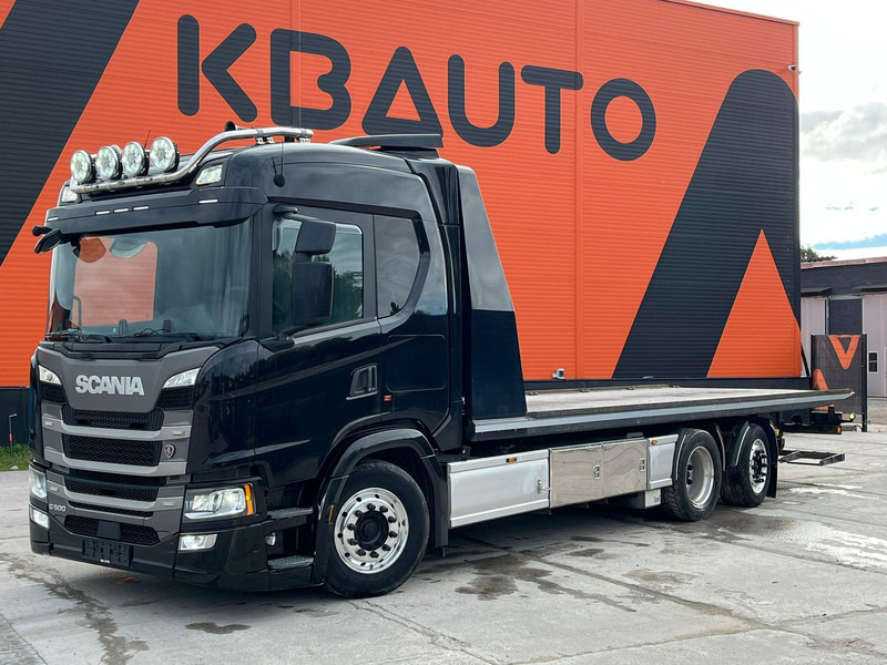 Scania G 500 6x2*4 JIGE Simplex 8T / SUPERWINCH H12P PRO / PLATFORM L=7481 mm - Grua de remolque autos: foto 1 Scania G 500 6x2*4 JIGE Simplex 8T / SUPERWINCH H12P PRO / PLATFORM L=7481 mm - Grua de remolque autos: foto 1