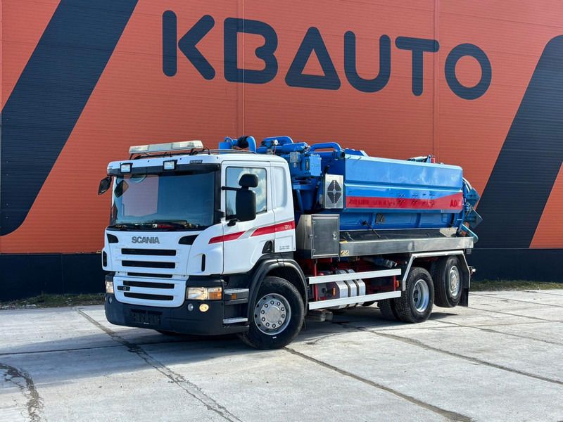 Scania P 400 6x2*4 Korp&Son ADR tank 13000 l ( 3000+10000 l ) / vacuum CVS / pressure Pratissol KF36 - 152 l/min - 130 bar - Limpieza de alcantarillado: foto 1 Scania P 400 6x2*4 Korp&Son ADR tank 13000 l ( 3000+10000 l ) / vacuum CVS / pressure Pratissol KF36 - 152 l/min - 130 bar - Limpieza de alcantarillado: foto 1