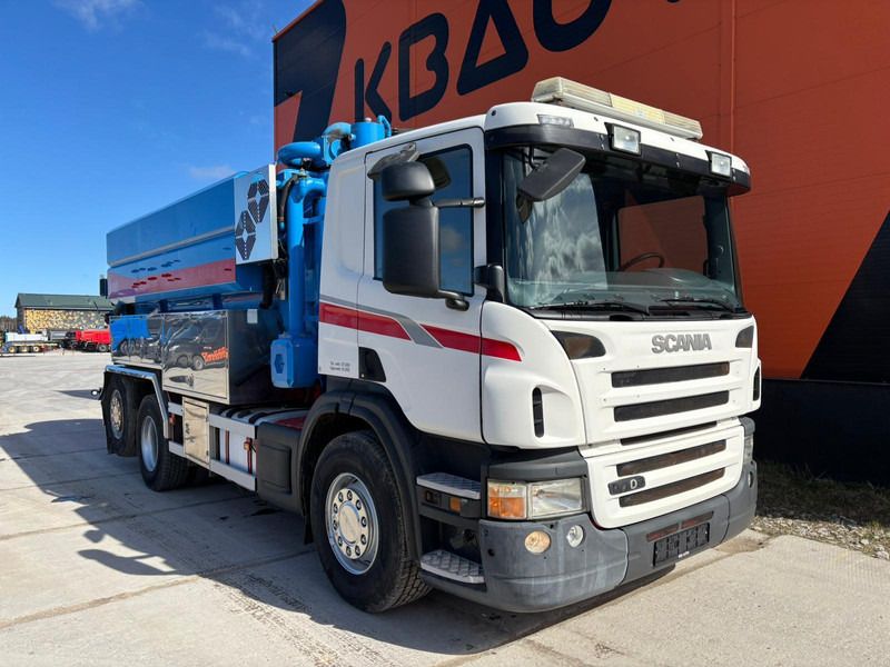 Scania P 400 6x2*4 Korp&Son ADR tank 13000 l ( 3000+10000 l ) / vacuum CVS / pressure Pratissol KF36 - 152 l/min - 130 bar - Limpieza de alcantarillado: foto 4 Scania P 400 6x2*4 Korp&Son ADR tank 13000 l ( 3000+10000 l ) / vacuum CVS / pressure Pratissol KF36 - 152 l/min - 130 bar - Limpieza de alcantarillado: foto 4