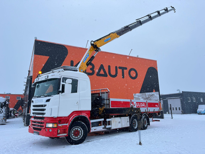 Scania R 500 6x2*4 EFFER 255/6S / PLATFORM L=6620 mm - Camión caja abierta, Camión grúa: foto 1 Scania R 500 6x2*4 EFFER 255/6S / PLATFORM L=6620 mm - Camión caja abierta, Camión grúa: foto 1