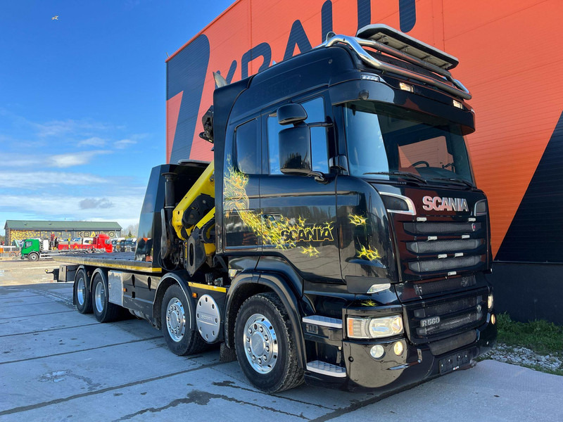Scania R 560 8x4 PK 34002 / WINCH / FALCOM FAS 12000 / PLATFORM L=6564 mm - Portavehículos camión: foto 3 Scania R 560 8x4 PK 34002 / WINCH / FALCOM FAS 12000 / PLATFORM L=6564 mm - Portavehículos camión: foto 3