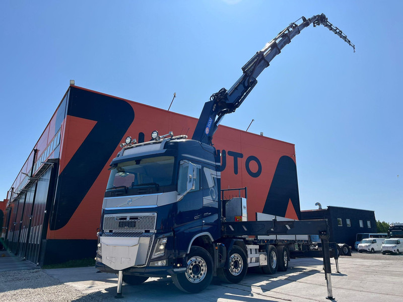 Volvo FH 16 650 8x2*6 HMF 6020K-RC + JIB / PLATFORM L=6344 mm - Camión caja abierta, Camión grúa: foto 1 Volvo FH 16 650 8x2*6 HMF 6020K-RC + JIB / PLATFORM L=6344 mm - Camión caja abierta, Camión grúa: foto 1