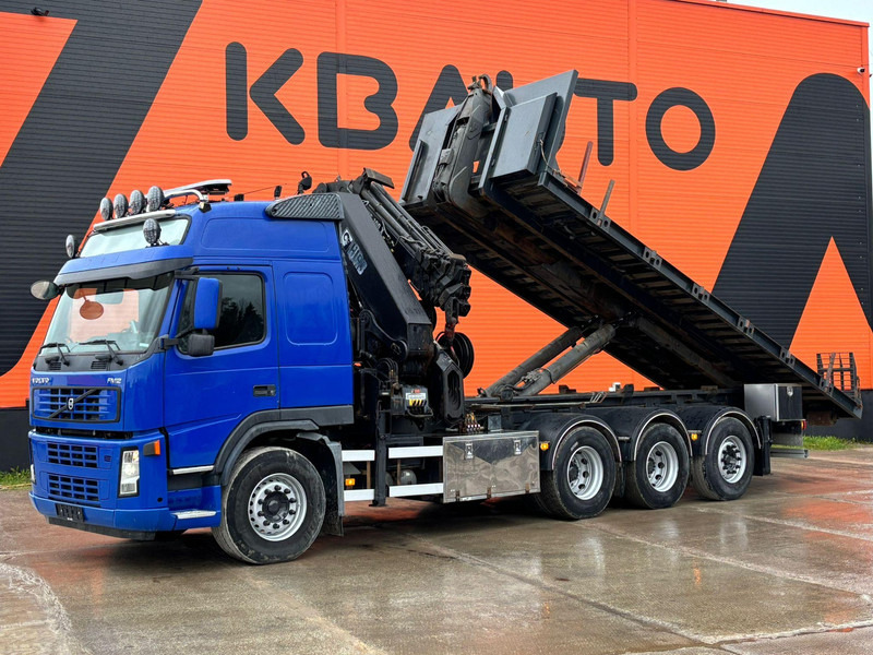 Volvo FM 12 460 8x4*4 HIAB 422 E-5 HIPRO+JIB / HOOK LIFT 20 ton / L=5600 mm / PLATFORM - Multibasculante camión, Camión grúa: foto 2 Volvo FM 12 460 8x4*4 HIAB 422 E-5 HIPRO+JIB / HOOK LIFT 20 ton / L=5600 mm / PLATFORM - Multibasculante camión, Camión grúa: foto 2