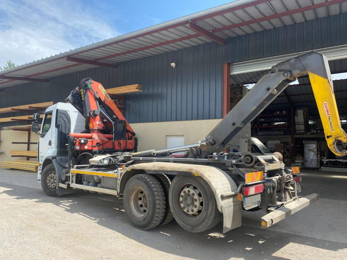 Renault Premium avec grue PALFINGER PK 18000 - Multibasculante camión, Camión grúa: foto 1 Renault Premium avec grue PALFINGER PK 18000 - Multibasculante camión, Camión grúa: foto 1
