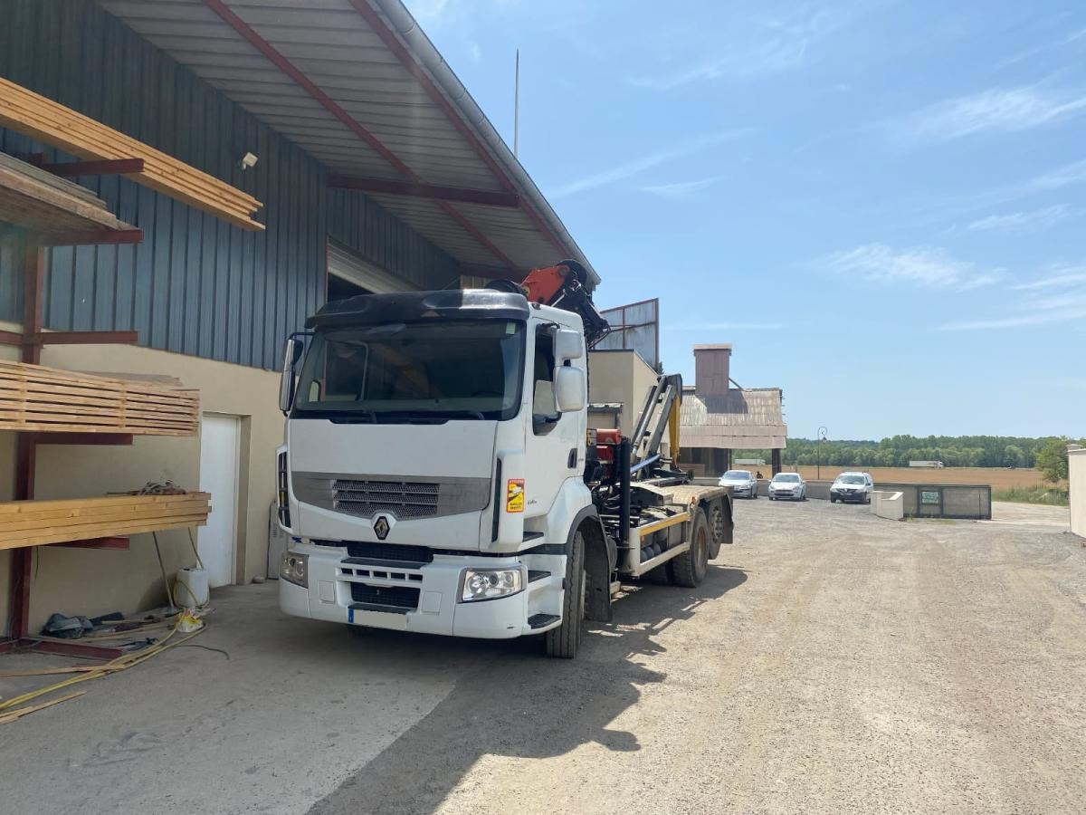 Renault Premium avec grue PALFINGER PK 18000 - Multibasculante camión, Camión grúa: foto 2 Renault Premium avec grue PALFINGER PK 18000 - Multibasculante camión, Camión grúa: foto 2