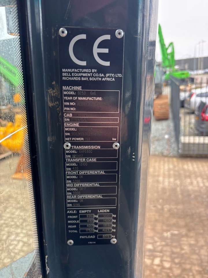 Dúmper articulado Bell B 25 D - B25D - B 30: foto 24 Dúmper articulado Bell B 25 D - B25D - B 30: foto 24