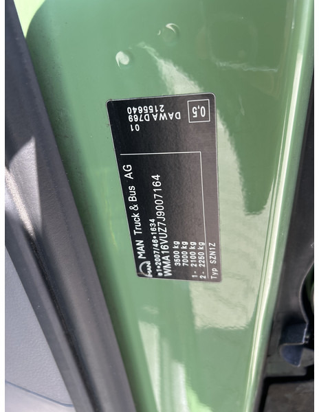 Furgoneta MAN TGE 3.180 2.0 Euro 6 / Box / 420 dkm / Loadlift / Cruise / NL Van: foto 18