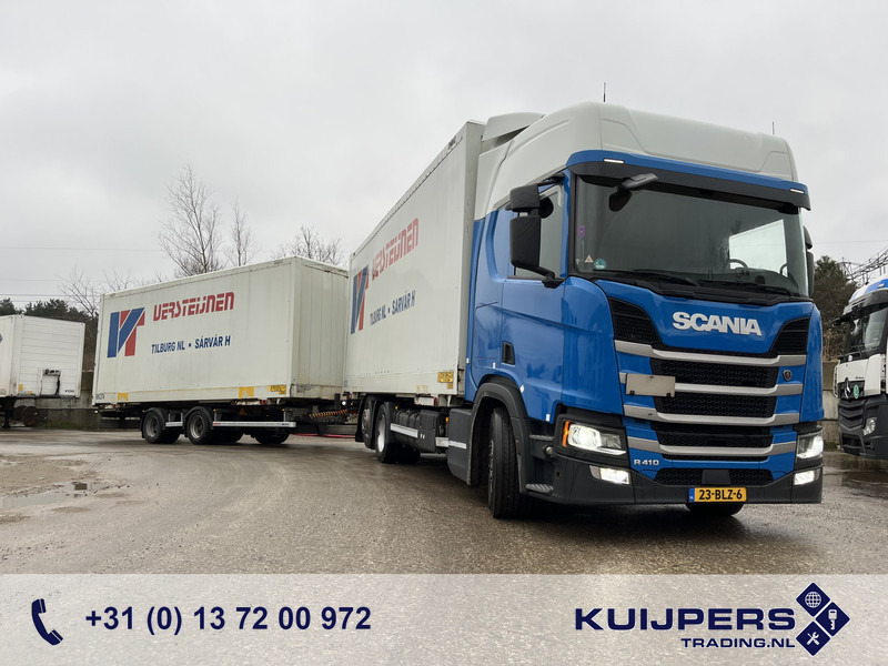 Scania R410 Highline / BDF Box + Wecon AWZ 218 / BDF Box / 448 dkm / NL Truck + Trailer - Portacontenedore/ Intercambiable camión: foto 1 Scania R410 Highline / BDF Box + Wecon AWZ 218 / BDF Box / 448 dkm / NL Truck + Trailer - Portacontenedore/ Intercambiable camión: foto 1