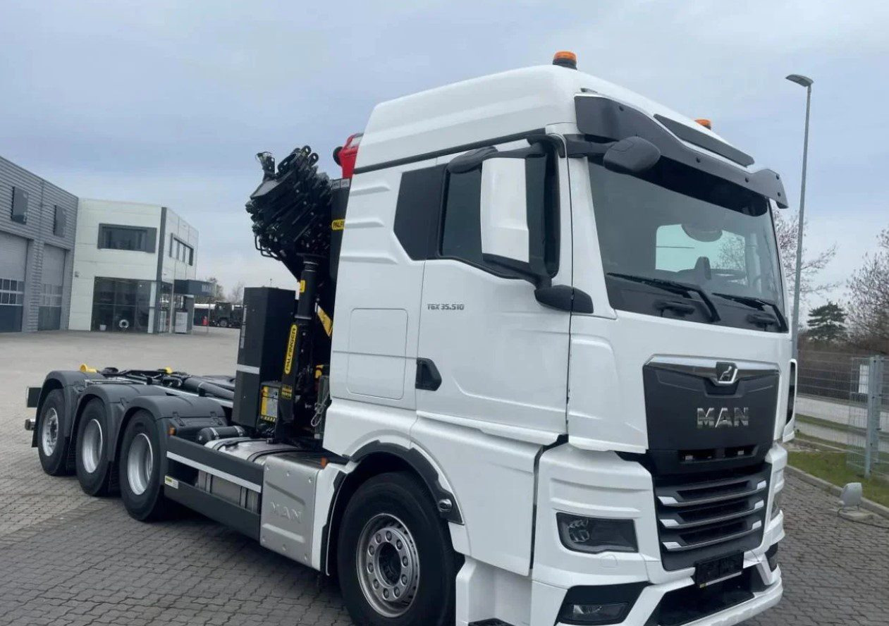 MAN TGS 35.510 8×4 Tridem kranväxlare Palfinger - Multibasculante camión, Camión grúa: foto 2 MAN TGS 35.510 8×4 Tridem kranväxlare Palfinger - Multibasculante camión, Camión grúa: foto 2