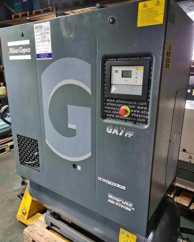 Kompresor śrubowy Atlas Copco GA 7 ff, 7,5 kw - Compresor de aire: foto 2 Kompresor śrubowy Atlas Copco GA 7 ff, 7,5 kw - Compresor de aire: foto 2