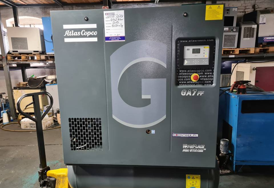 Kompresor śrubowy Atlas Copco GA 7 ff, 7,5 kw - Compresor de aire: foto 4 Kompresor śrubowy Atlas Copco GA 7 ff, 7,5 kw - Compresor de aire: foto 4