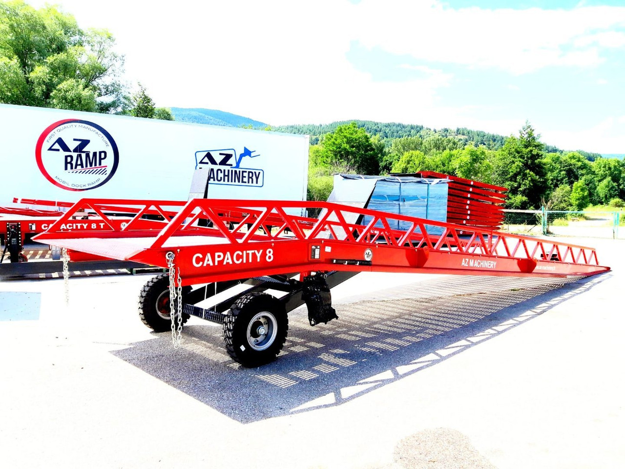 Rampa de carga nuevo AZ RAMP-EASY XL-8 LS. Long slope Mobil Loading Ramp 8 t Capacity: foto 7