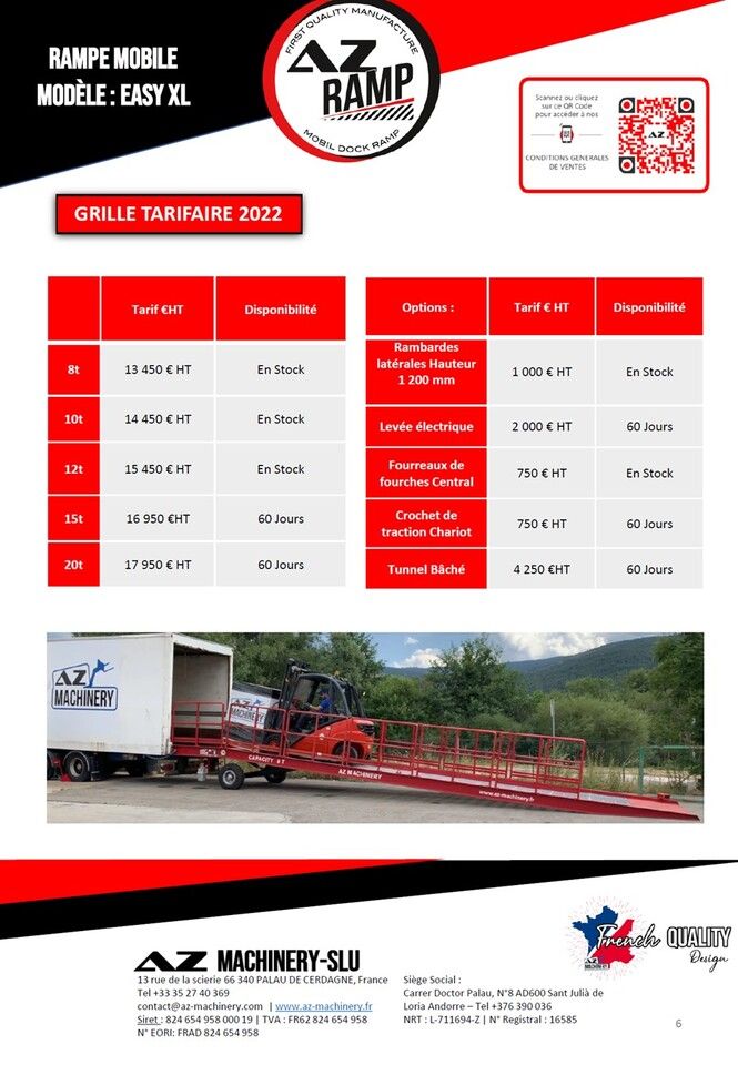 AZ RAMP EASY-XL 8 mobile loading ramp - Rampa de carga: foto 4 AZ RAMP EASY-XL 8 mobile loading ramp - Rampa de carga: foto 4