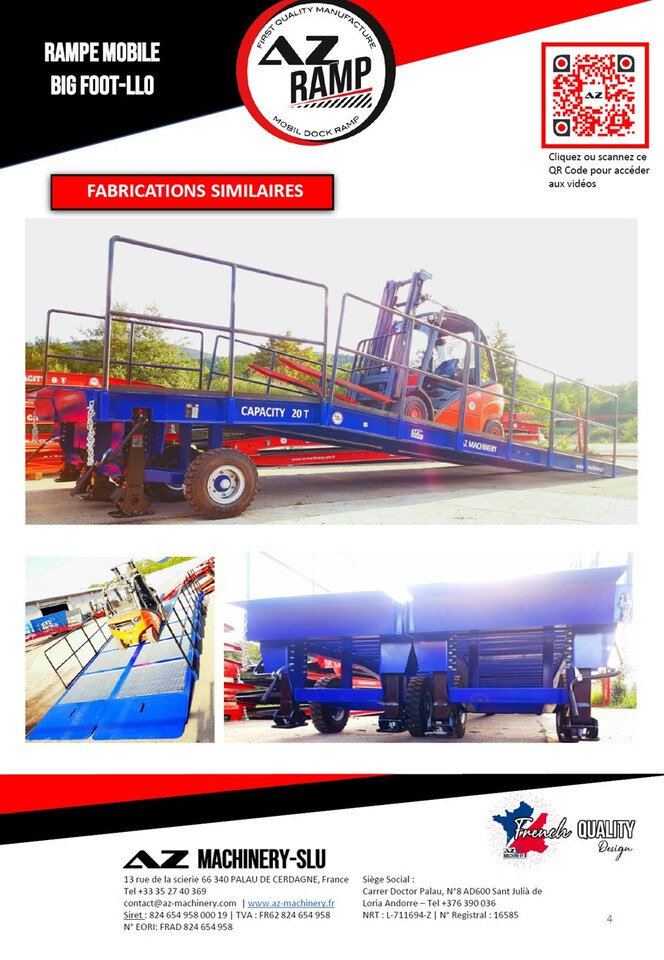Rampa de carga nuevo AZ RAMP KING VERSION, BIG FOOT 15 T mobile loading ramp: foto 6 Rampa de carga nuevo AZ RAMP KING VERSION, BIG FOOT 15 T mobile loading ramp: foto 6