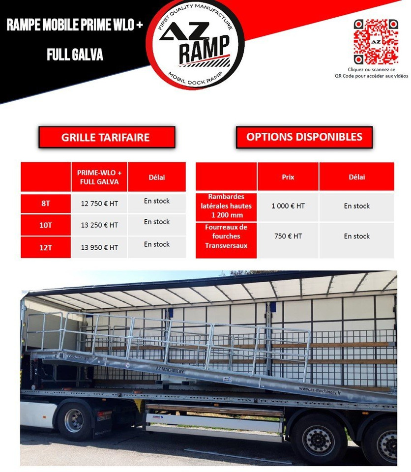 AZ RAMP-PRIME PRIME WLO + 8 FULL GALVA Mobil Loading Ramp - Rampa de carga: foto 4 AZ RAMP-PRIME PRIME WLO + 8 FULL GALVA Mobil Loading Ramp - Rampa de carga: foto 4