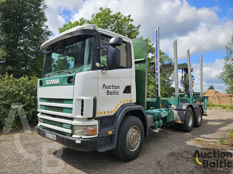 Scania R 124 GB - Remolque forestal: foto 1 Scania R 124 GB - Remolque forestal: foto 1