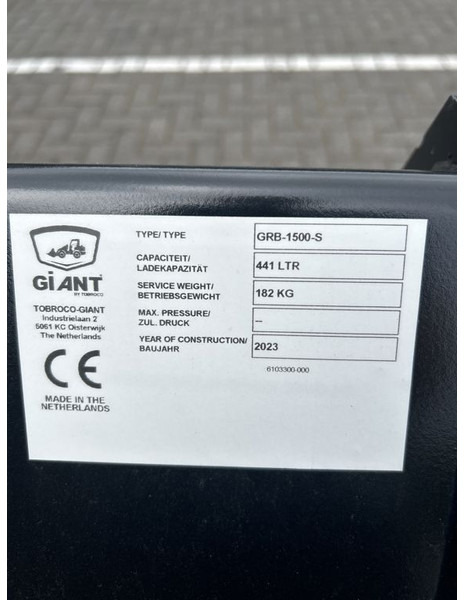 Tobroco Grondbak 150 cm Giant aanspan - Cazo para Maquinaria de construcción: foto 5 Tobroco Grondbak 150 cm Giant aanspan - Cazo para Maquinaria de construcción: foto 5