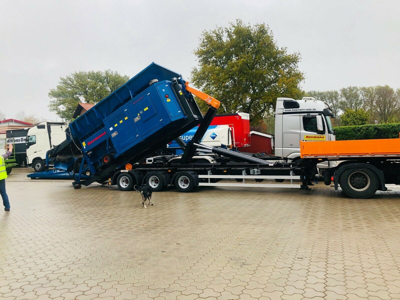 Auflieger Abrollkipper Hakenlift Hookliftloader - Portacontenedore/ Intercambiable semirremolque: foto 5 Auflieger Abrollkipper Hakenlift Hookliftloader - Portacontenedore/ Intercambiable semirremolque: foto 5