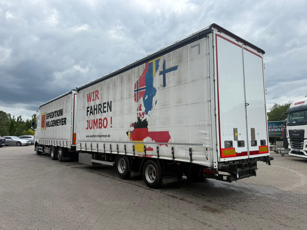 DAF XF 480 FAN LowDeck 6x2 Jumbo Inklusive Anhänger - Camión lona: foto 4 DAF XF 480 FAN LowDeck 6x2 Jumbo Inklusive Anhänger - Camión lona: foto 4
