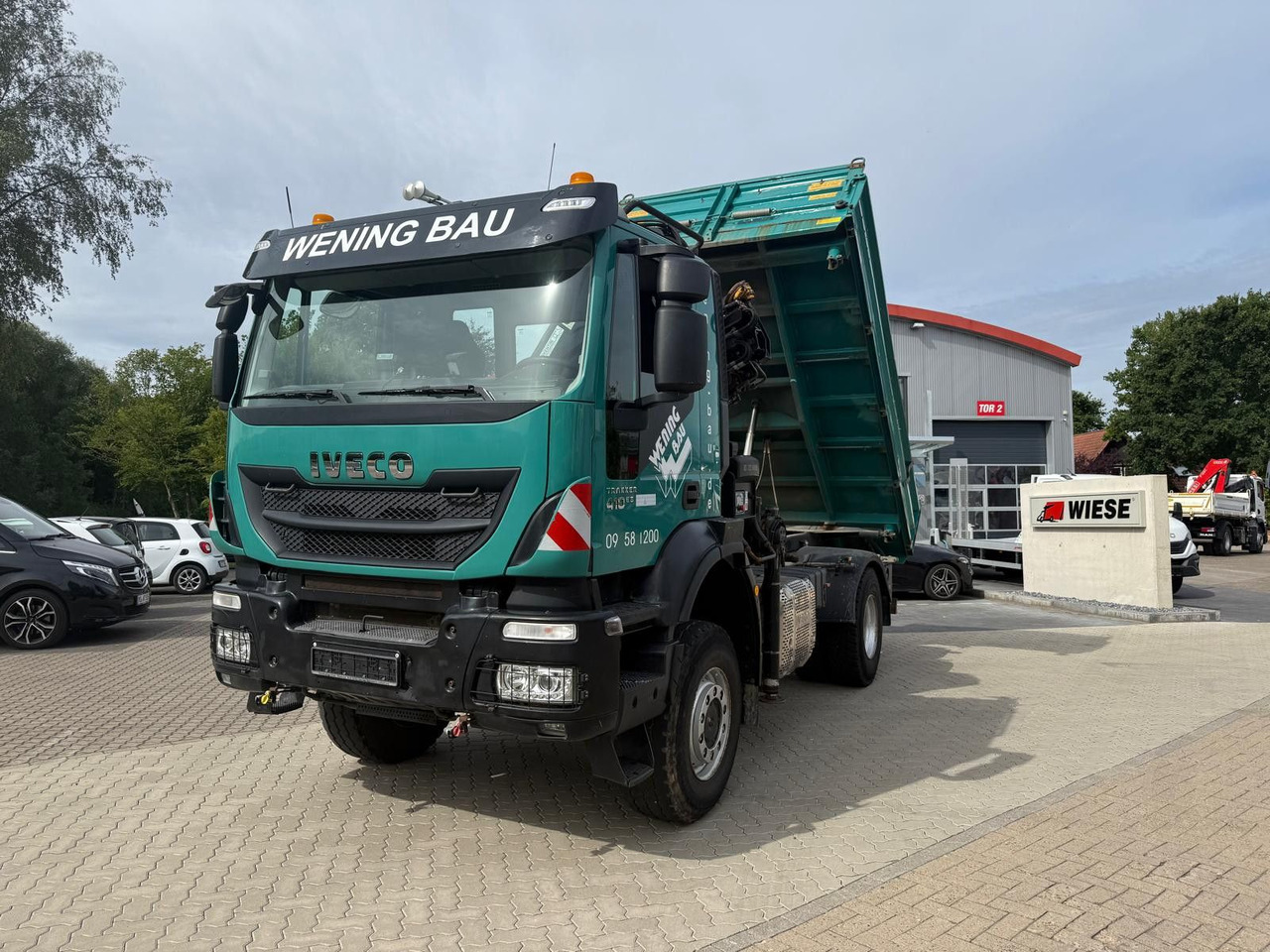 Iveco AD190 T/W Trakker 410 4x4 Allrad Kran KipperHIAB - Volquete camión, Camión grúa: foto 4 Iveco AD190 T/W Trakker 410 4x4 Allrad Kran KipperHIAB - Volquete camión, Camión grúa: foto 4