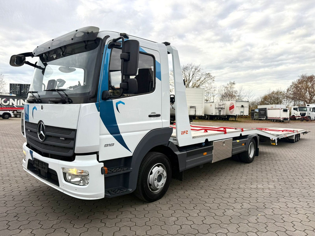 Mercedes-Benz Atego 918L Autotransporter mit BFZ Anhänger - Portavehículos camión: foto 3 Mercedes-Benz Atego 918L Autotransporter mit BFZ Anhänger - Portavehículos camión: foto 3